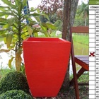 Vaso Planta 60x40 Moderno Trapézio Polietileno - Laranja Suns