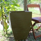 Vaso Planta 60x40 Moderno Trapézio Polietileno - Marrom Cafe