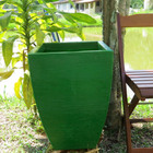 Vaso Planta 60x40 Moderno Trapézio Polietileno - Verde Bandei