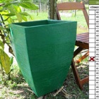 Vaso Planta 60x40 Moderno Trapézio Polietileno - Verde Bandei