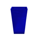 Vaso Planta 60x40 Trapézio Rústico Polietileno - Azul Escuro
