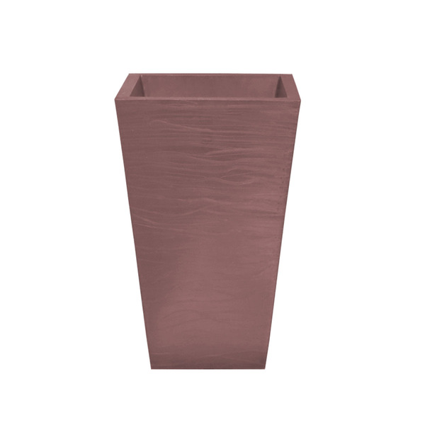 Vaso Planta 60x40 Trapézio Rústico Polietileno - Marrom Choco