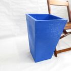 Vaso Planta 60x40 Trapézio Texturizado  Polietileno - Azul Ar