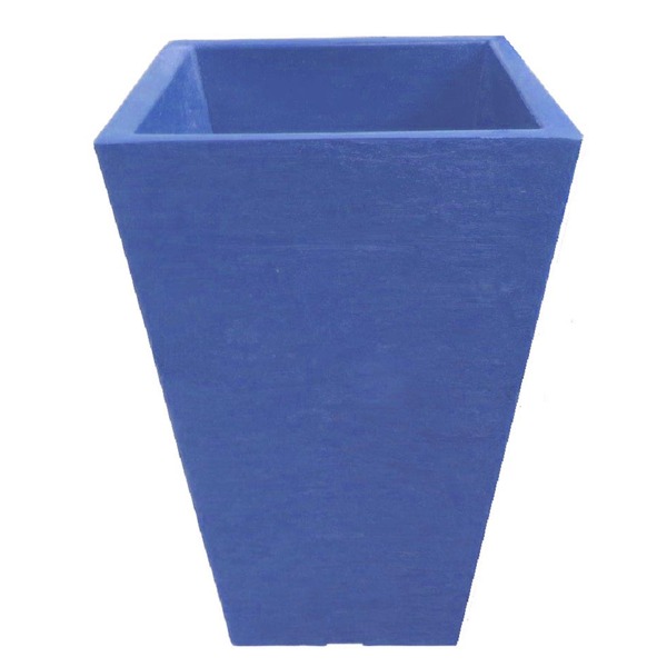 Vaso Planta 60x40 Trapézio Texturizado  Polietileno - Azul Ar