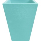 Vaso Planta 60x40 Trapézio Texturizado  Polietileno - Azul Be