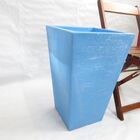 Vaso Planta 60x40 Trapézio Texturizado  Polietileno - Azul Be