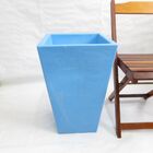 Vaso Planta 60x40 Trapézio Texturizado  Polietileno - Azul Be