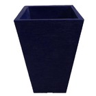 Vaso Planta 60x40 Trapézio Texturizado  Polietileno - Azul Es