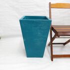 Vaso Planta 60x40 Trapézio Texturizado  Polietileno - Azul Tu