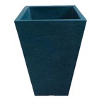 Vaso Planta 60x40 Trapézio Texturizado  Polietileno - Azul Tu
