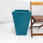 Vaso Planta 60x40 Trapézio Texturizado  Polietileno - Azul Tu