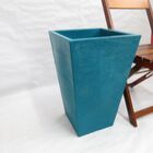 Vaso Planta 60x40 Trapézio Texturizado  Polietileno - Azul Tu