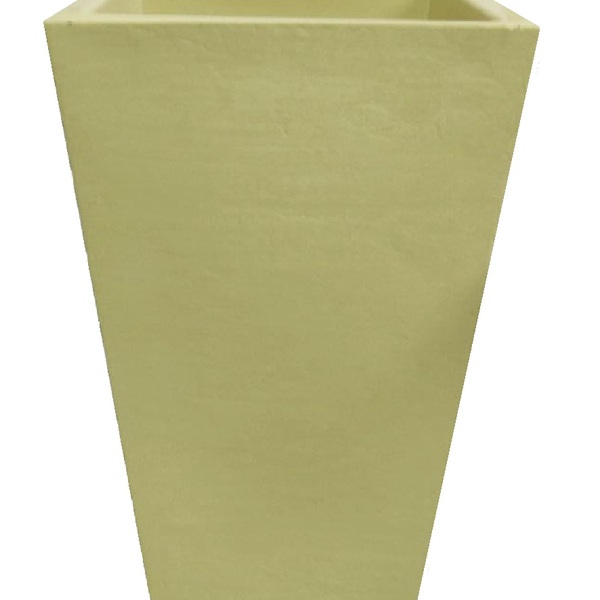 Vaso Planta 60x40 Trapézio Texturizado  Polietileno - Bege Ca