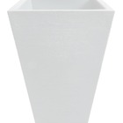 Vaso Planta 60x40 Trapézio Texturizado  Polietileno - Branco