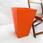 Vaso Planta 60x40 Trapézio Texturizado  Polietileno - Laranja