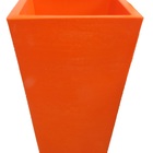 Vaso Planta 60x40 Trapézio Texturizado  Polietileno - Laranja