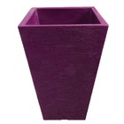 Vaso Planta 60x40 Trapézio Texturizado  Polietileno - Lilas V