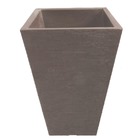 Vaso Planta 60x40 Trapézio Texturizado  Polietileno - Marrom