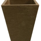 Vaso Planta 60x40 Trapézio Texturizado  Polietileno - Marrom