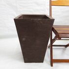 Vaso Planta 60x40 Trapézio Texturizado  Polietileno - Preto 0