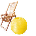 Vaso Planta 60x60 Esférico Rústico Polietileno - Amarelo Gira