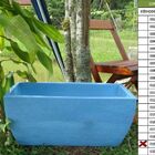 Vaso Planta 65x30 Jardineira Floreira Polietileno - Azul Bebe