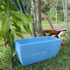 Vaso Planta 65x30 Jardineira Floreira Polietileno - Azul Bebe