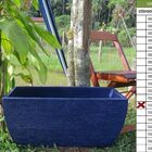 Vaso Planta 65x30 Jardineira Floreira Polietileno - Azul Escu