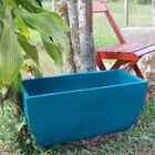 Vaso Planta 65x30 Jardineira Floreira Polietileno - Azul Turq