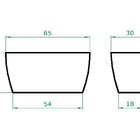 Vaso Planta 65x30 Jardineira Floreira Polietileno - Branco 006