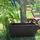 Vaso Planta 65x30 Jardineira Floreira Polietileno - Marrom Ma