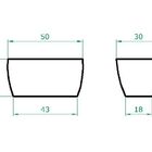 Vaso Planta 65x30 Jardineira Floreira Polietileno - Marrom Ma
