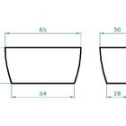 Vaso Planta 65x30 Jardineira Floreira Polietileno - Preto 002