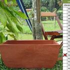 Vaso Planta 65x30 Jardineira Floreira Polietileno - Terracota