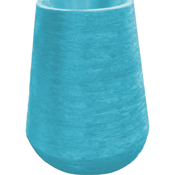Vaso Planta 65x35 Egípcio Rústico Polietileno - Azul Turquesa