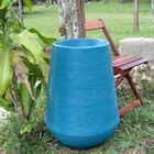 Vaso Planta 65x35 Egípcio Rústico Polietileno - Azul Turquesa
