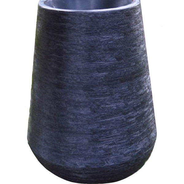 Vaso Planta 65x35 Egípcio Rústico Polietileno - Preto 002