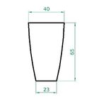 Vaso Planta 65x40 Oval Moderno Polietileno - Amarelo Girassol