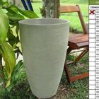 Vaso Planta 65x40 Oval Moderno Polietileno - Areia 001