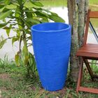 Vaso Planta 65x40 Oval Moderno Polietileno - Azul Arara 009