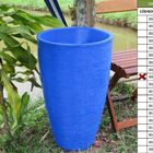 Vaso Planta 65x40 Oval Moderno Polietileno - Azul Arara 009