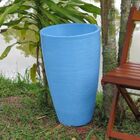Vaso Planta 65x40 Oval Moderno Polietileno - Azul Bebe 019