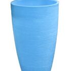 Vaso Planta 65x40 Oval Moderno Polietileno - Azul Bebe 019