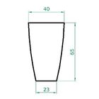 Vaso Planta 65x40 Oval Moderno Polietileno - Azul Bebe 019