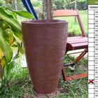 Vaso Planta 65x40 Oval Moderno Polietileno - Ferrugem 017