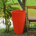 Vaso Planta 65x40 Oval Moderno Polietileno - Laranja Sunset 0