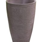 Vaso Planta 65x40 Oval Moderno Polietileno - Marrom Chocolate