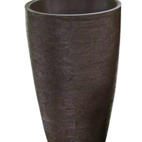 Vaso Planta 65x40 Oval Moderno Polietileno - Marrom Madeira 0