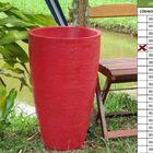 Vaso Planta 65x40 Oval Moderno Polietileno - Vermelho Pau Bra
