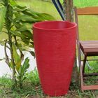 Vaso Planta 65x40 Oval Moderno Polietileno - Vermelho Pau Bra